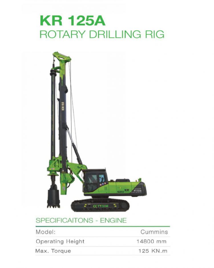 BORED PILE – Rotary Drilling Rig KR125A – Alat Berat Wheel Loader ...